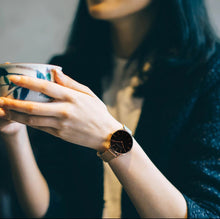 Load image into Gallery viewer, Тendresse Rose Gold and Black Watch