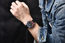 Load image into Gallery viewer, Paolo Mechanical Wristwatch BLUE RED
