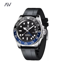Load image into Gallery viewer, Paolo Mechanical Wristwatch BLACK BLUE
