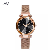 Load image into Gallery viewer, Gold Diamond Star Watch
