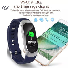 Load image into Gallery viewer, Slim Line Blue Smart Watch
