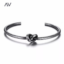 Load image into Gallery viewer, Knot Bracelet Antique Silver
