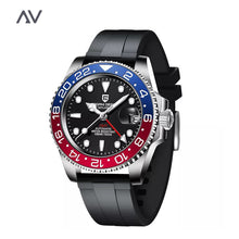 Load image into Gallery viewer, Paolo Mechanical Wristwatch BLUE RED
