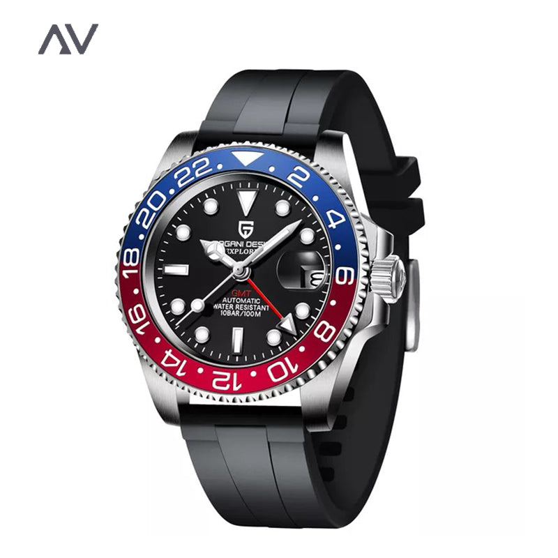 Paolo Mechanical Wristwatch BLUE RED