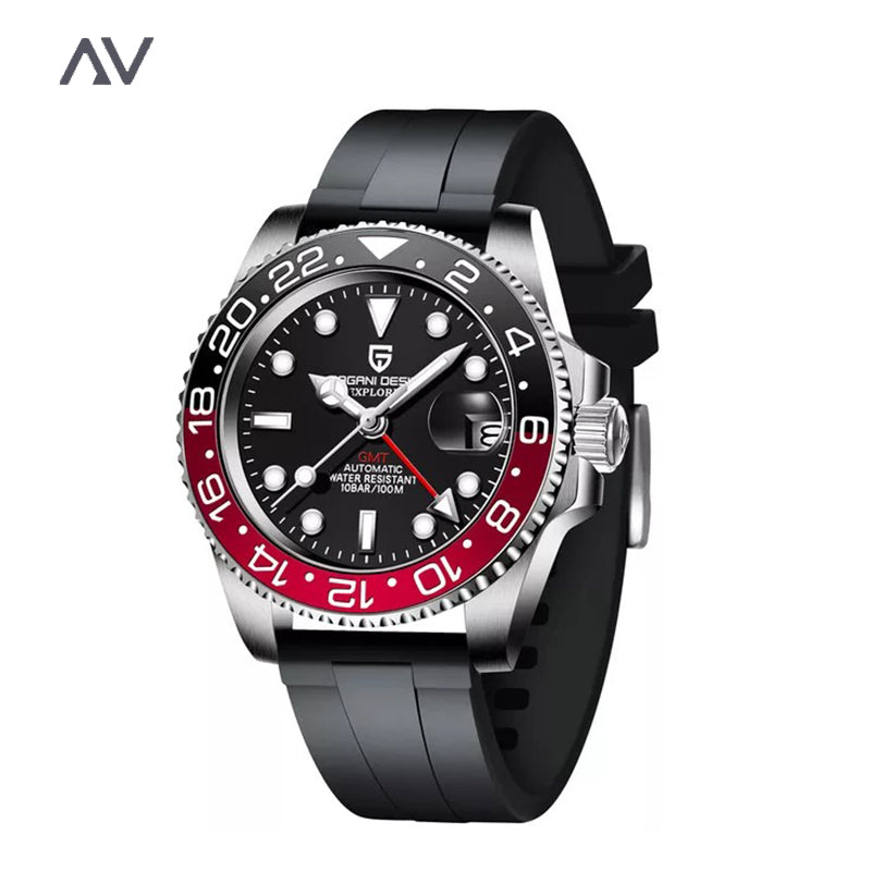 Paolo Mechanical Wristwatch BLUE RED