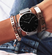 Load image into Gallery viewer, Tendresse Black and Silver Watch
